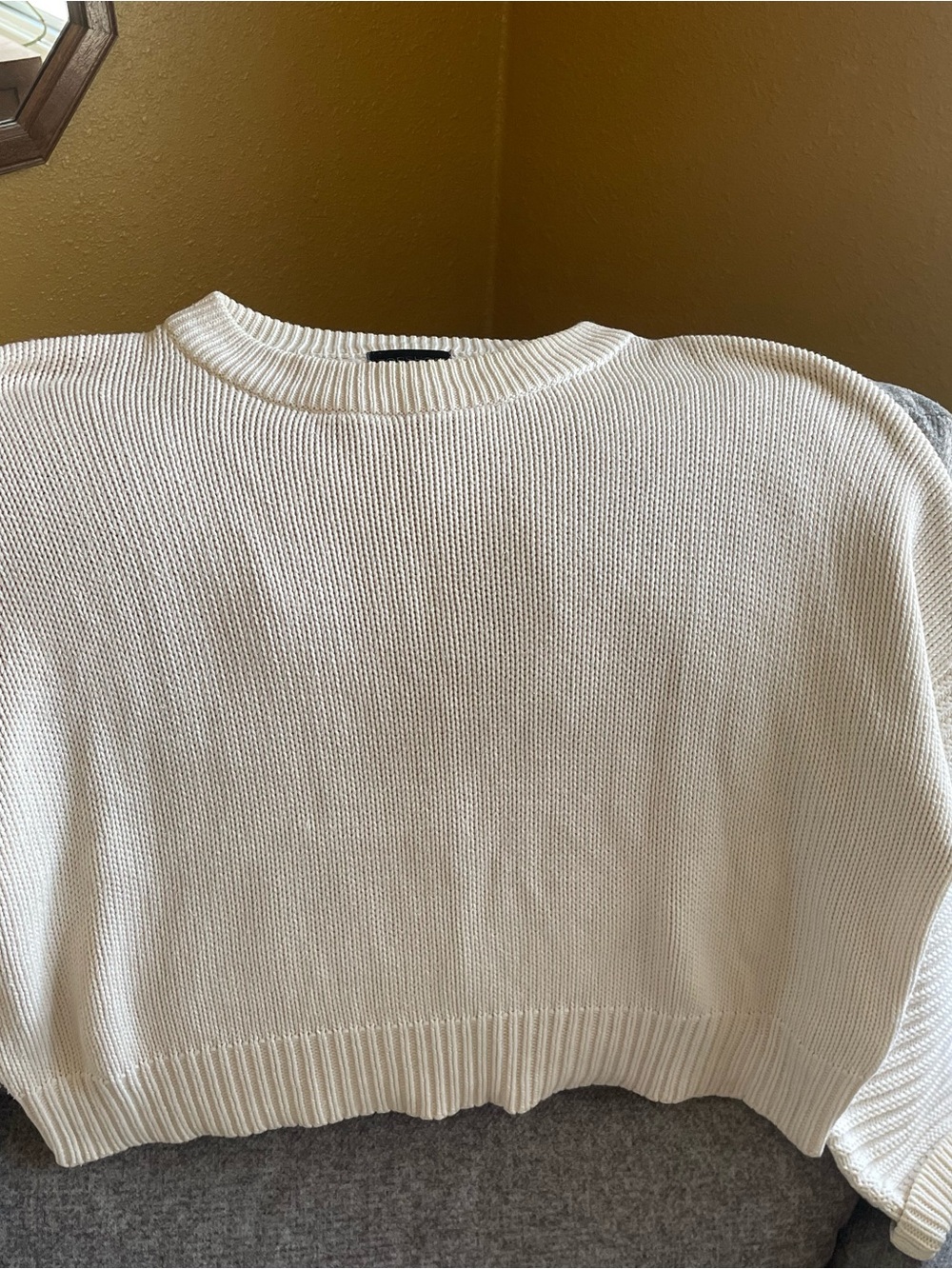 Topshop Cream crew neck sweater